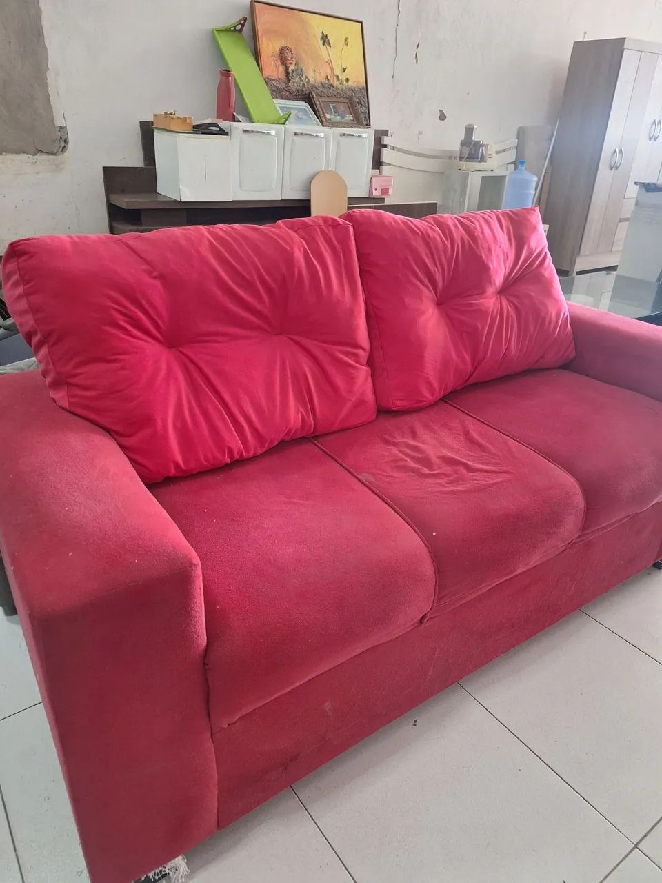 Sofá 3 lugares simples - Foto 4