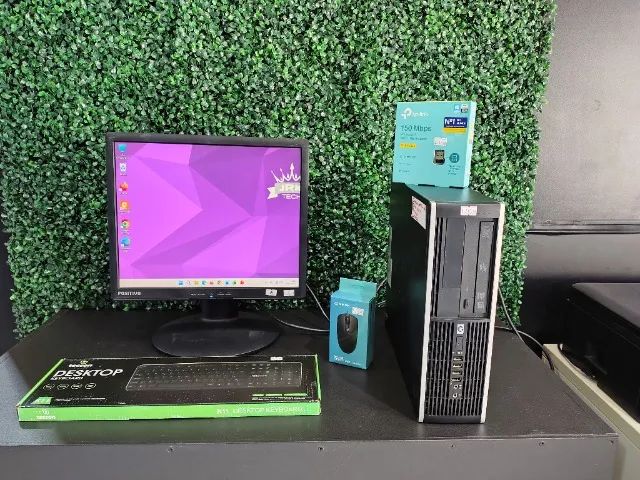 Setup Completo Hp Compaq Com Monitor 17 Polegadas, Processador I5 Com Wifi