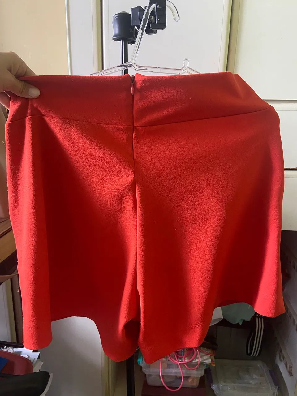 Short Feminino Laranja Elegante com Cinto - Tamanho G - Foto 3