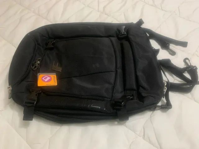 Mochila Fico Executiva Preta para Notebook - Nova com Etiqueta - Foto 4