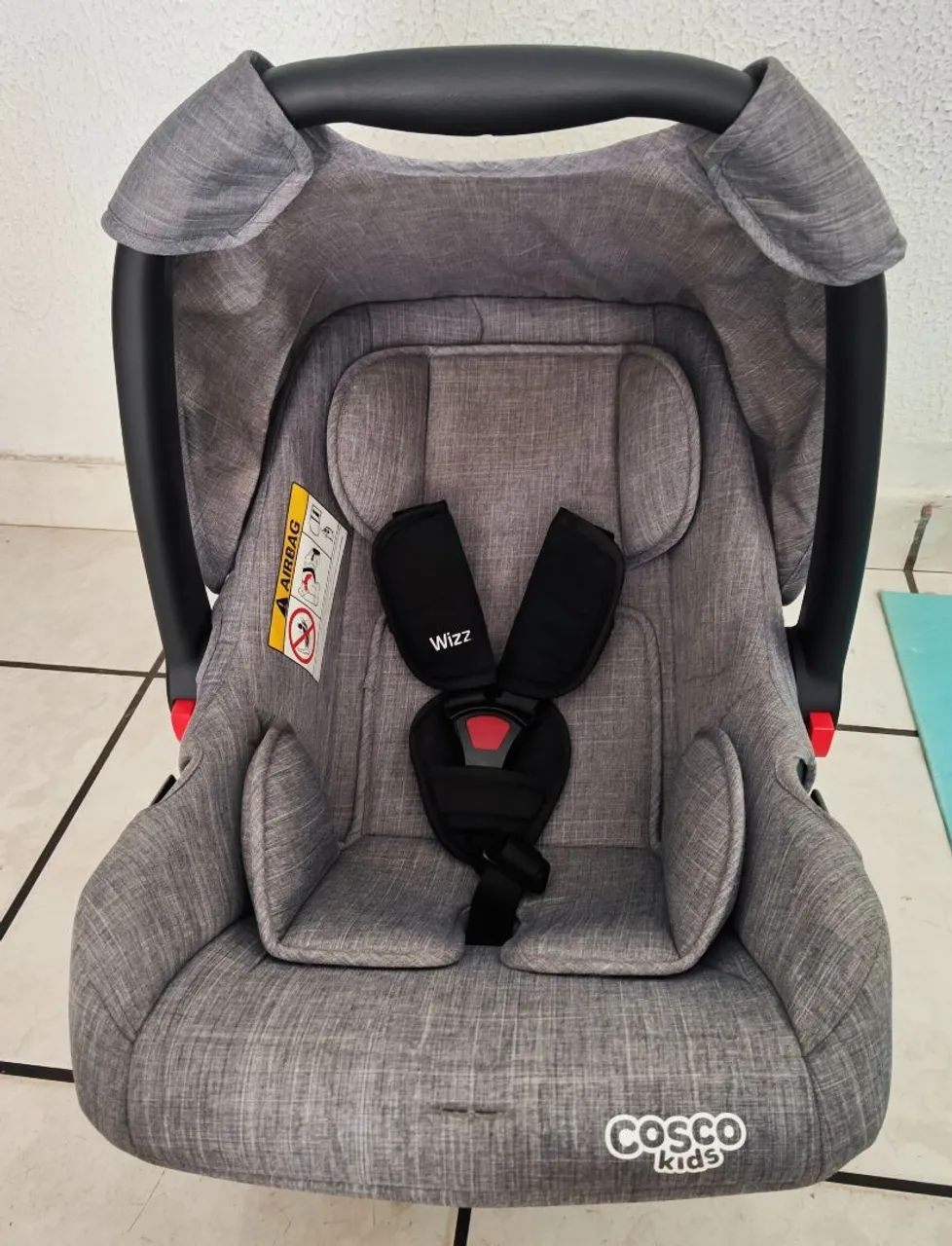Vende-se Bebê Conforto Cosco Kids, Cinza Mescla - Foto 2
