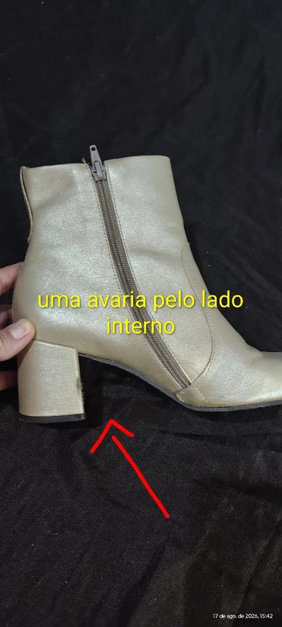 Bota feminina cano curto  - Foto 5