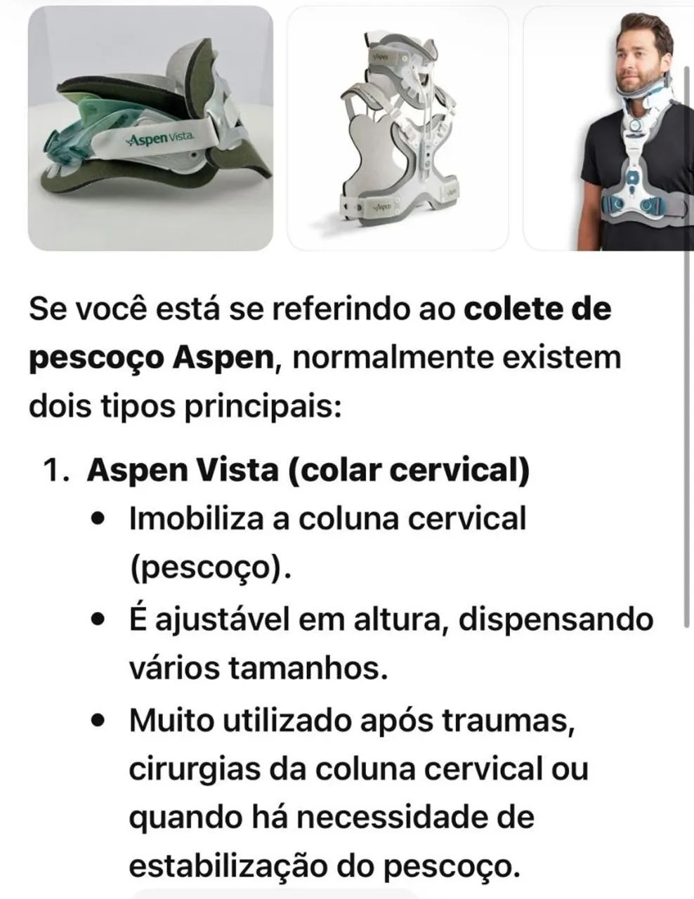 Colar Cervical Aspen novo!  - Foto 5