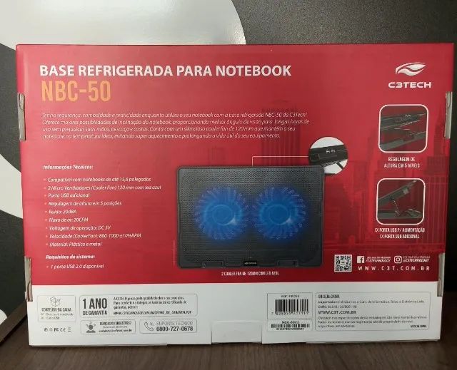 Base Refrigerada para Notebook NBC-50 C3tech - Foto 2