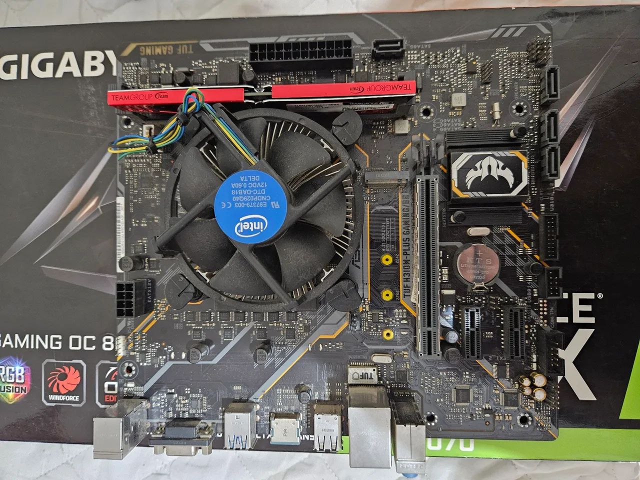 Kit placa mãe + i5 9400f + 8gb ram