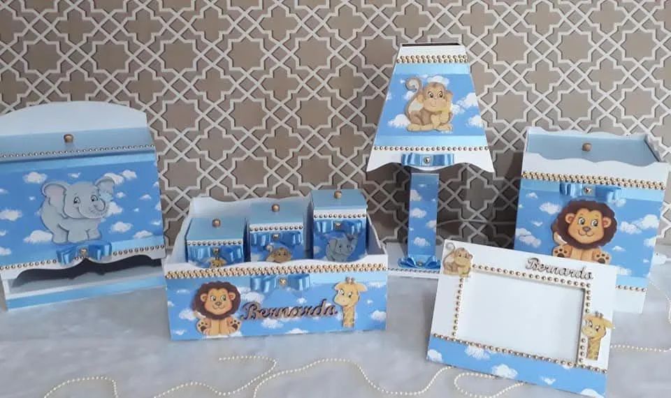 Kit Higiene Bebê Coleção "Safari Baby II"