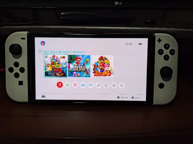 Nintendo Switch OLed + Controle + Jogos - Foto 3