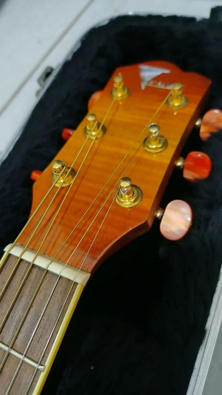 Violão Elétrico Eagle + Case Freedom - Excelente Estado - Foto 2