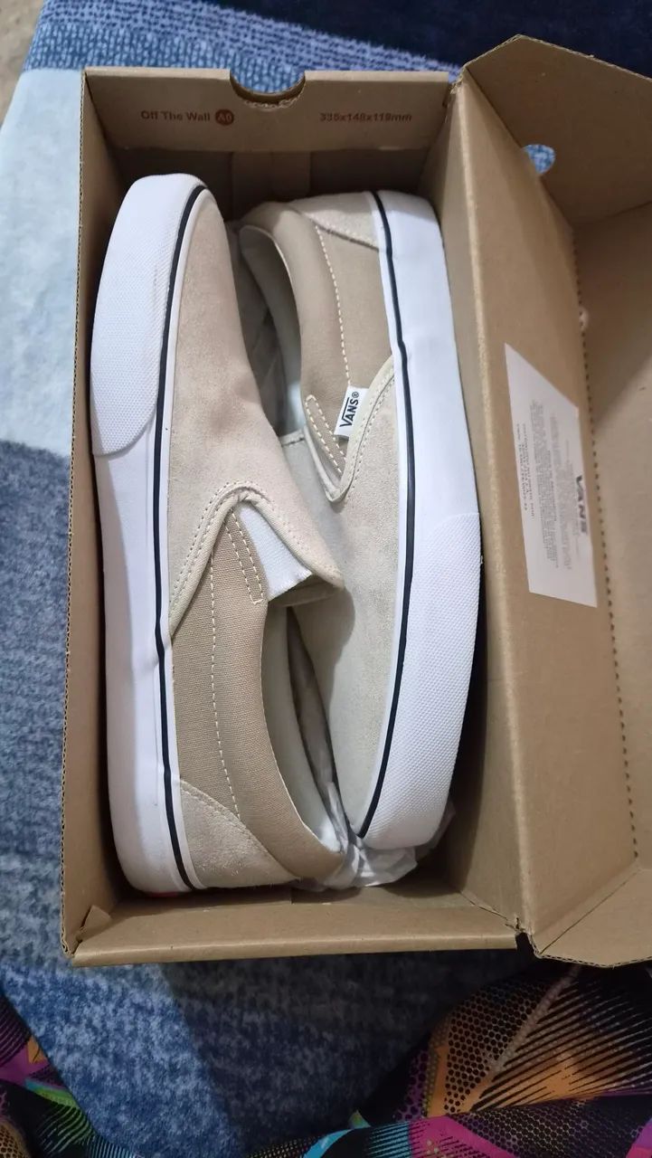 Tênis vans slip creme - Foto 2
