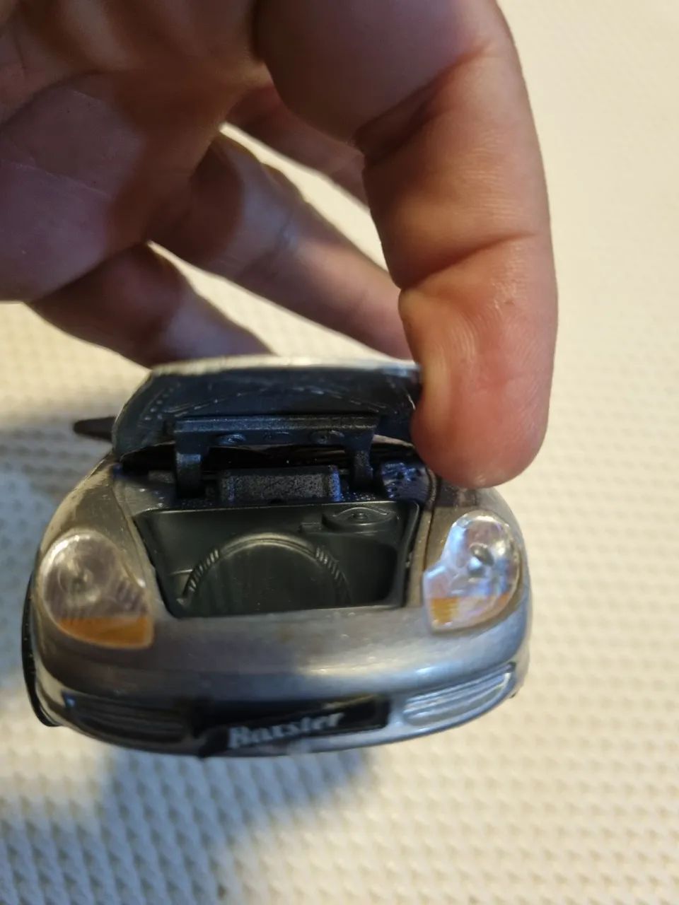 Miniatura Porsche Boxster Conversível - Prata - Foto 3