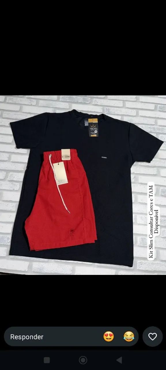 conjunto short e blusa 