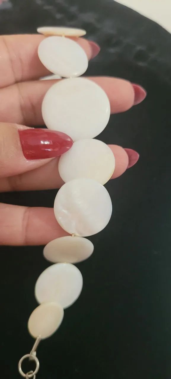 Pulseira madrepérola branca  - Foto 2