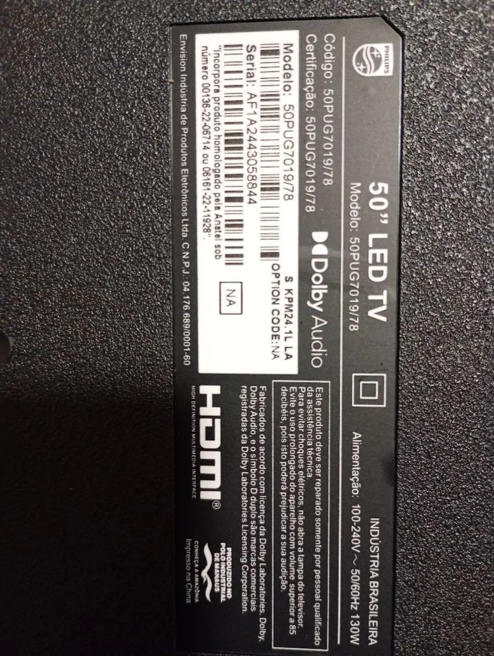 Vendo TV Philips 50 polegadas - Foto 2