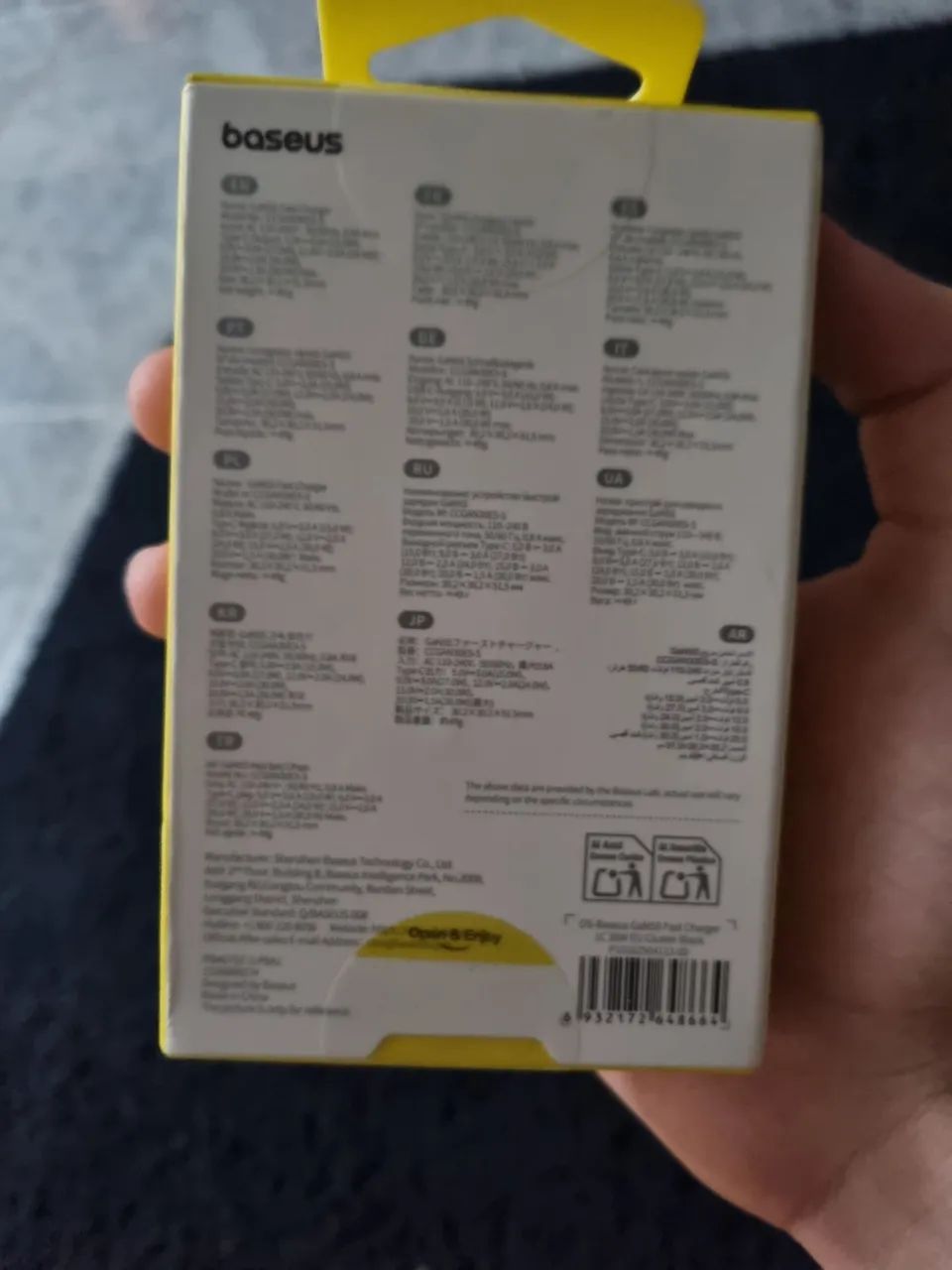Carregador baseus 30w Gan Para iPhone, Samsung... suporte pd qc pps - Foto 3