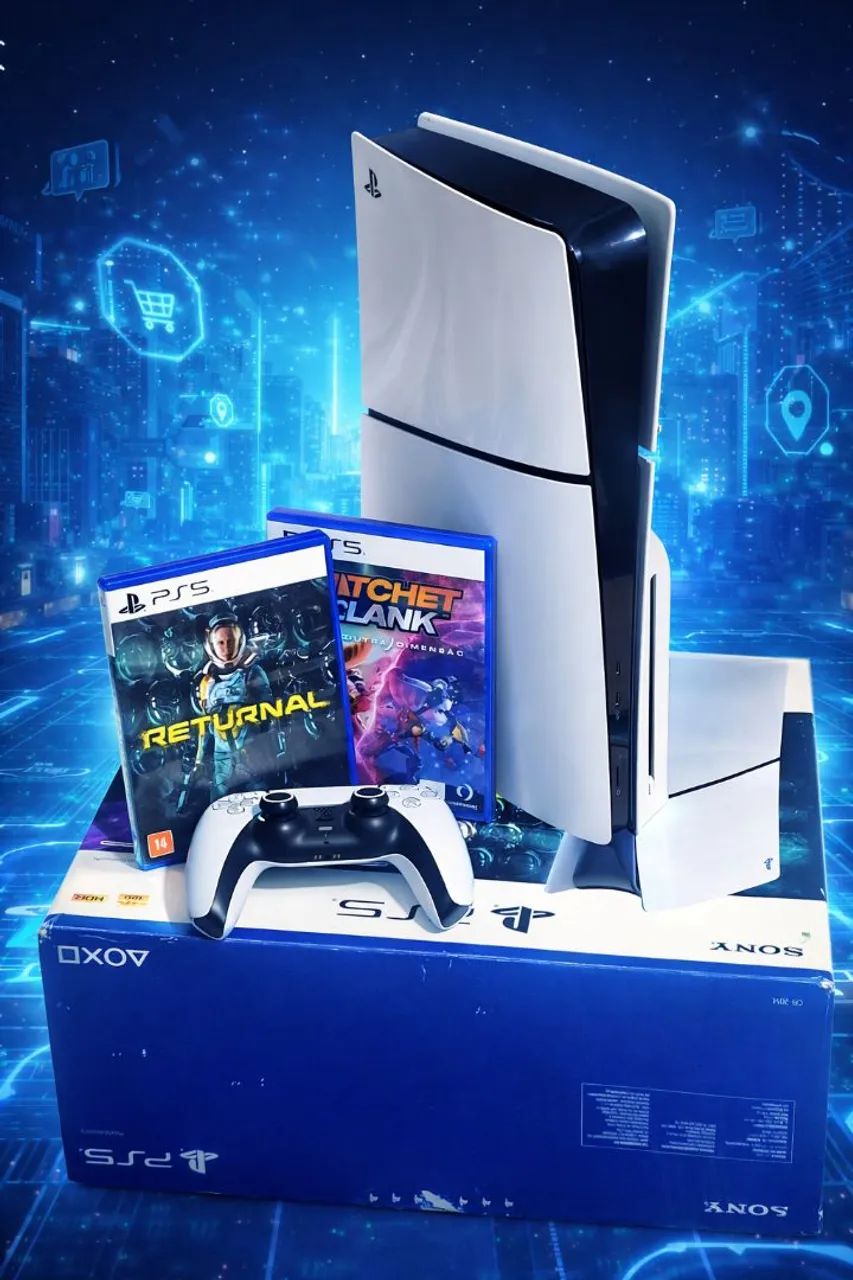 PS5 slim 1TB (Mídia Física e Digital) - Foto 2