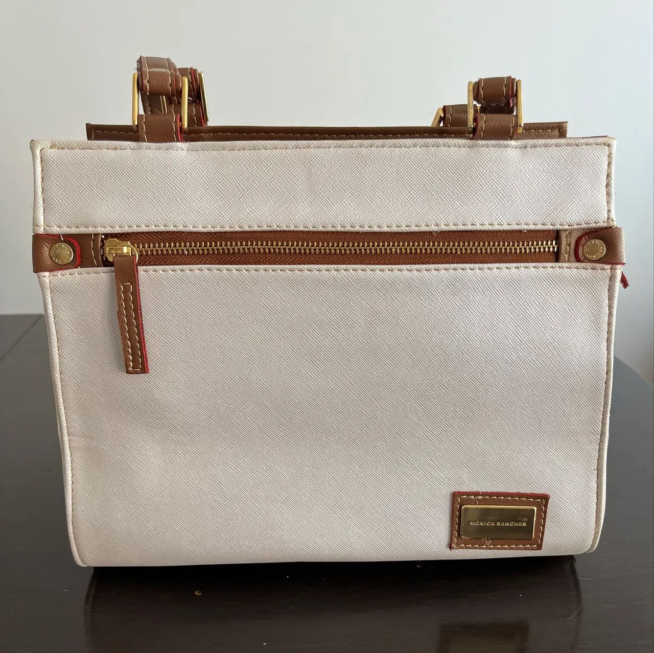Bolsa MÔNICA SANCHES cor bege novo