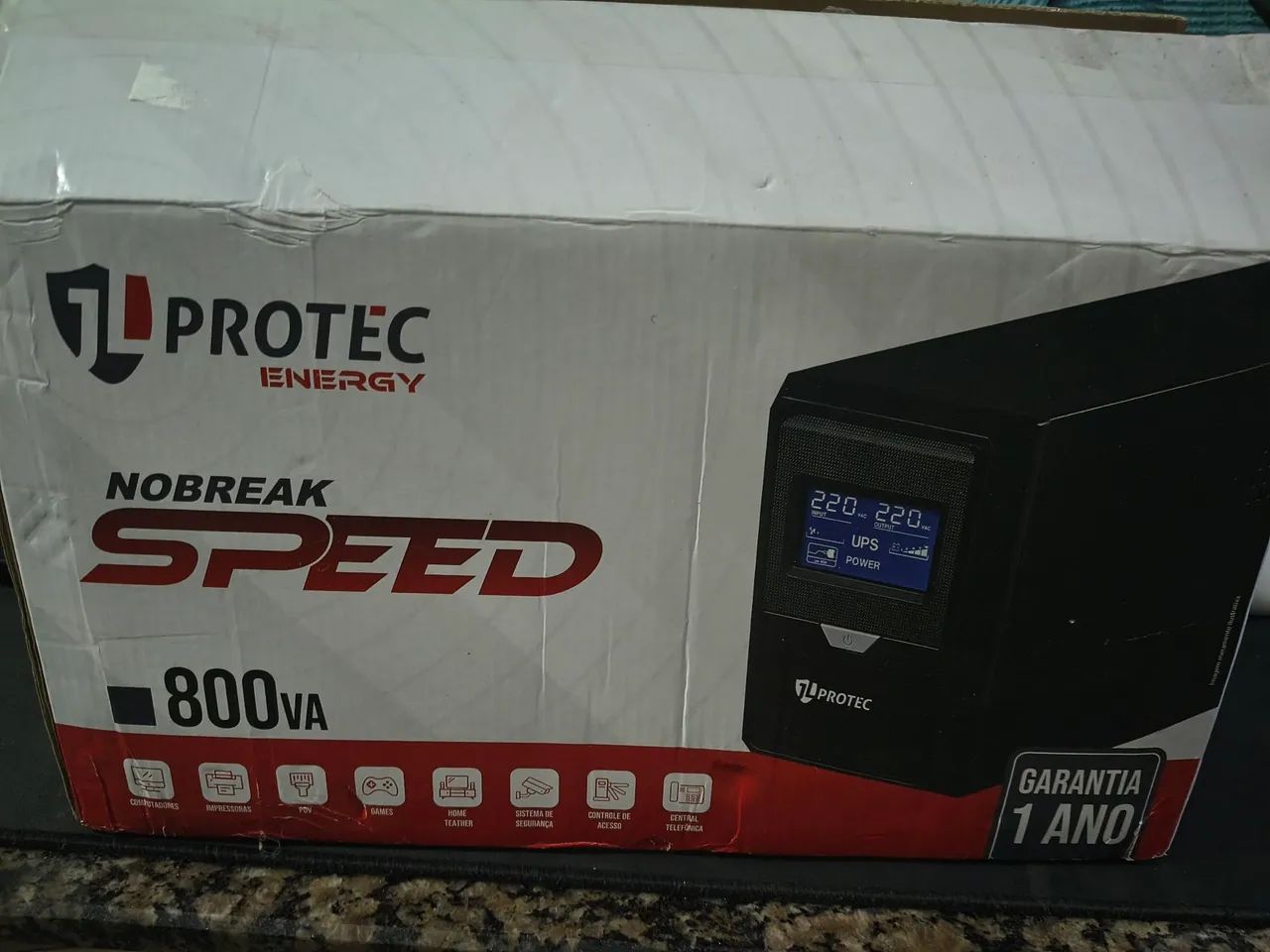 No break 110v 800va display digital