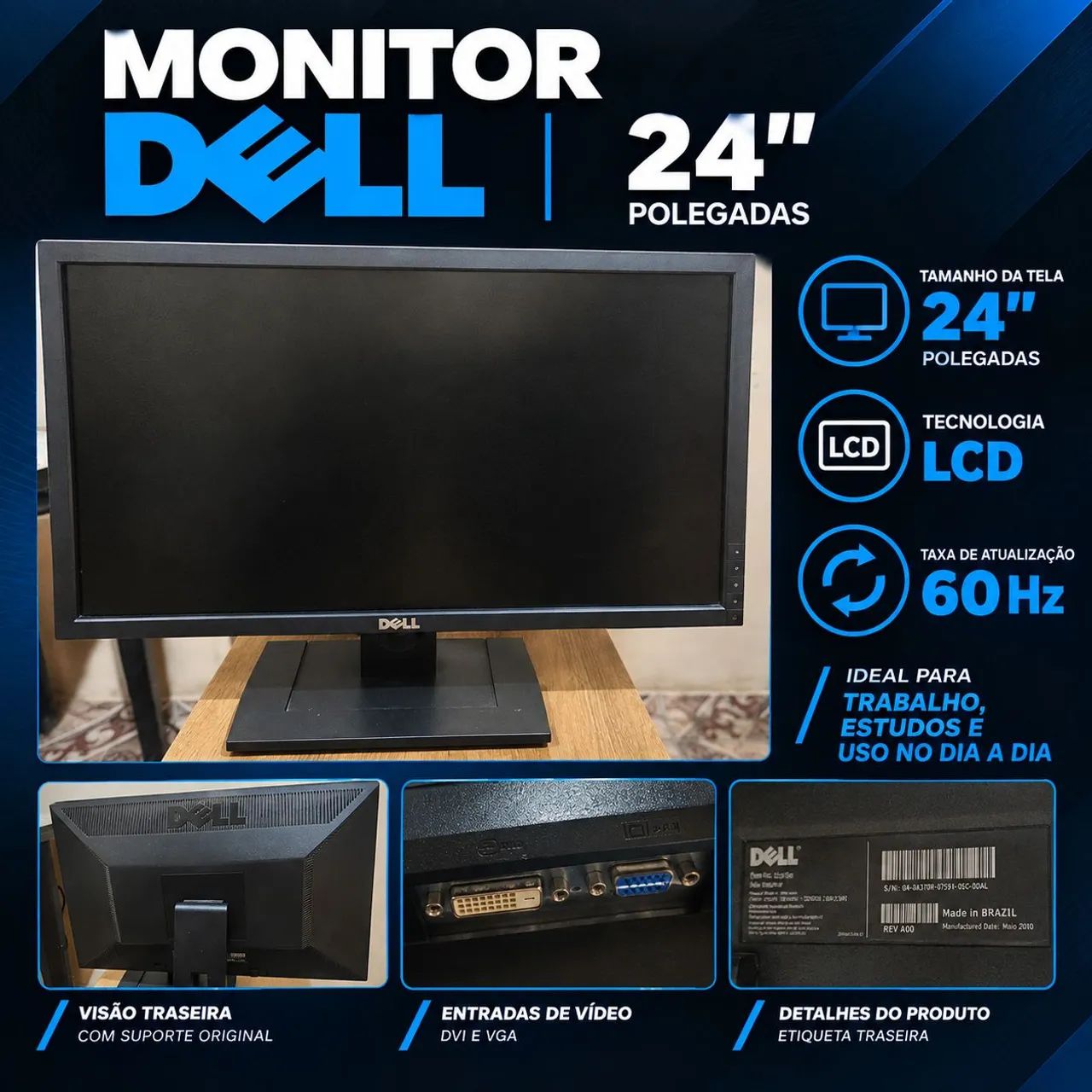 Monitor Dell 24"