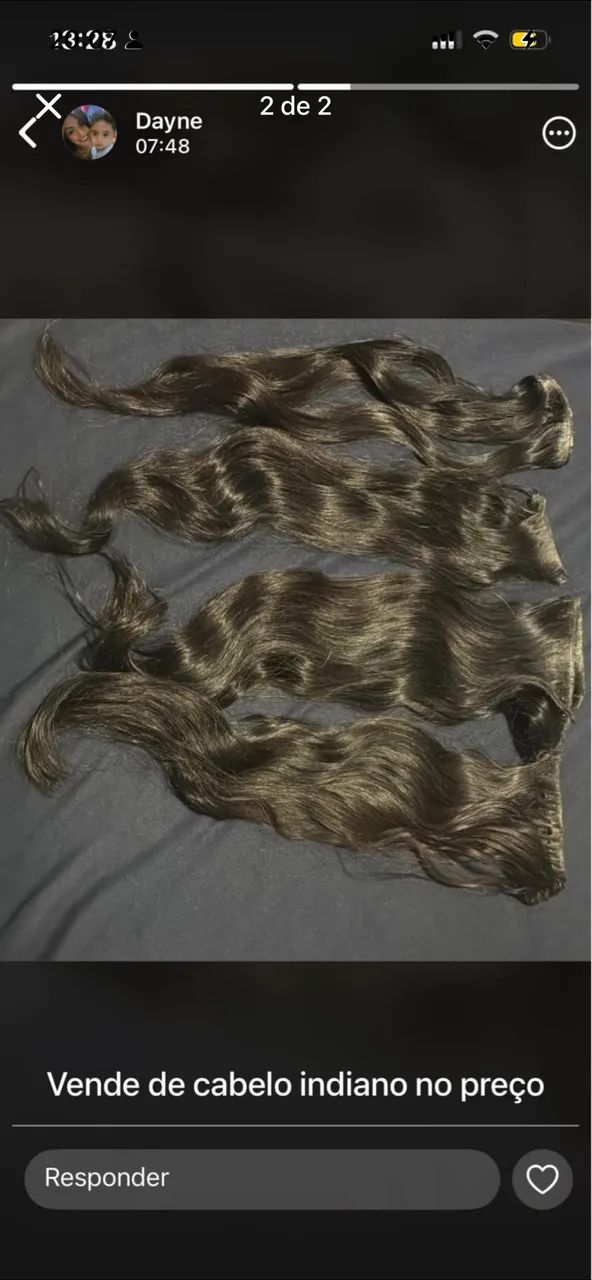 Vendo com urgência cabelo humano indiano 