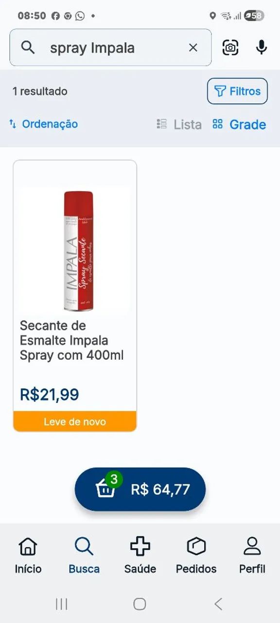 Spray secante esmalte impala