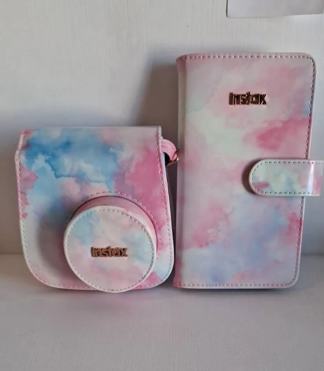 Kit Original Instax Mini - Bolsa + Álbum (estampa pastel) 