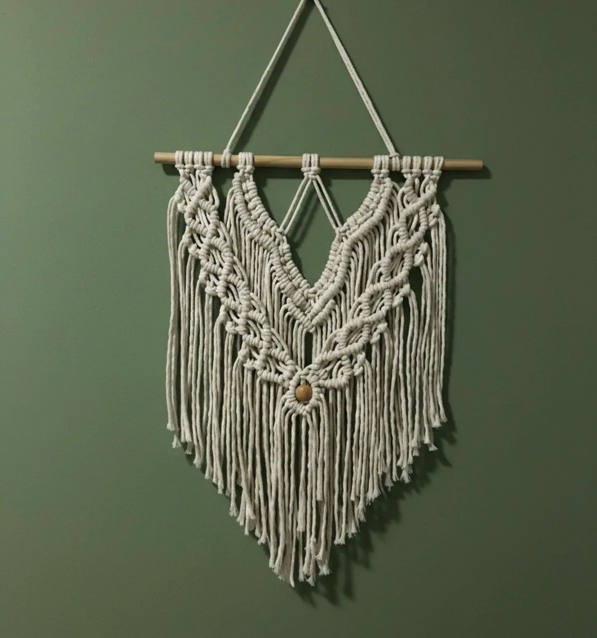 Painel Macrame artesanato boho chic parede  - Foto 2