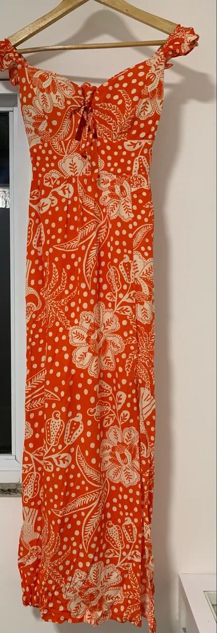 Vestido feminino laranja  - Foto 3