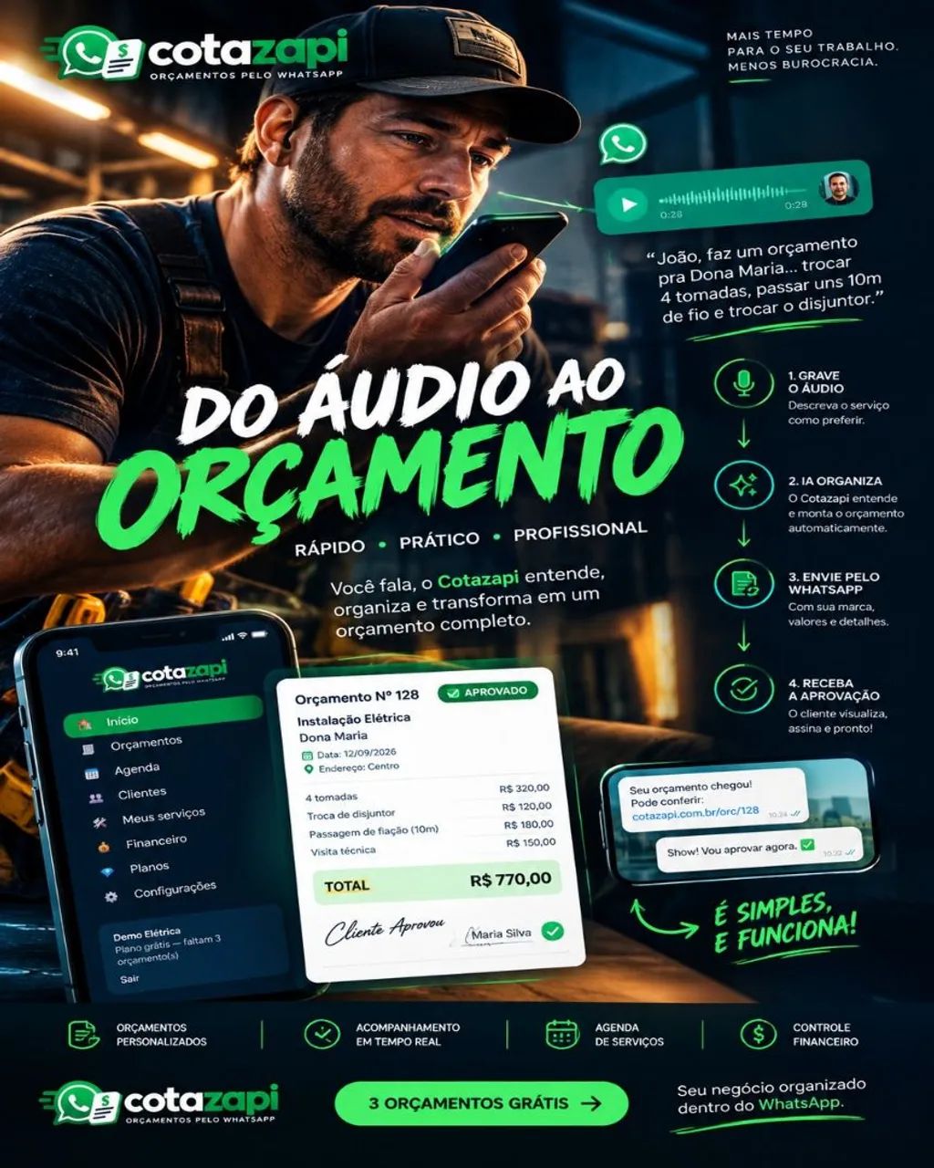 CotaZapi- Sistema de Orçamento pelo Whatsapp para Prestadores de Serviço