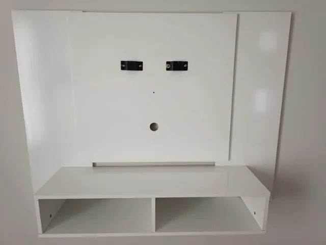 Painel Para TV Até 50 Polegadas Branco - Ótimo Estado - Foto 2