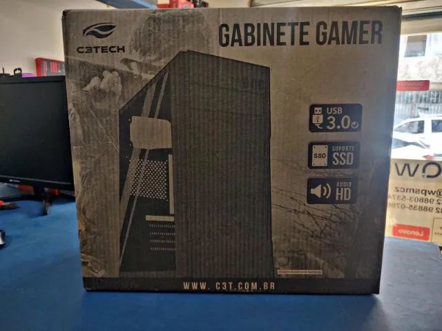 Gabinete Gamer C3TECH MT-G100BK - novo, pronta entrega - Foto 3
