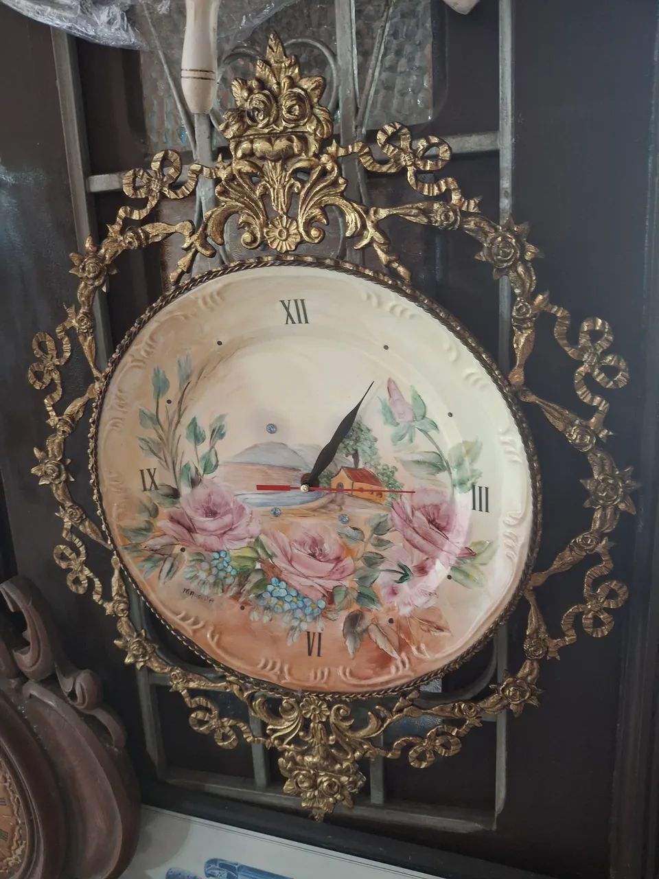 Relógio antigo pintadado - Foto 2