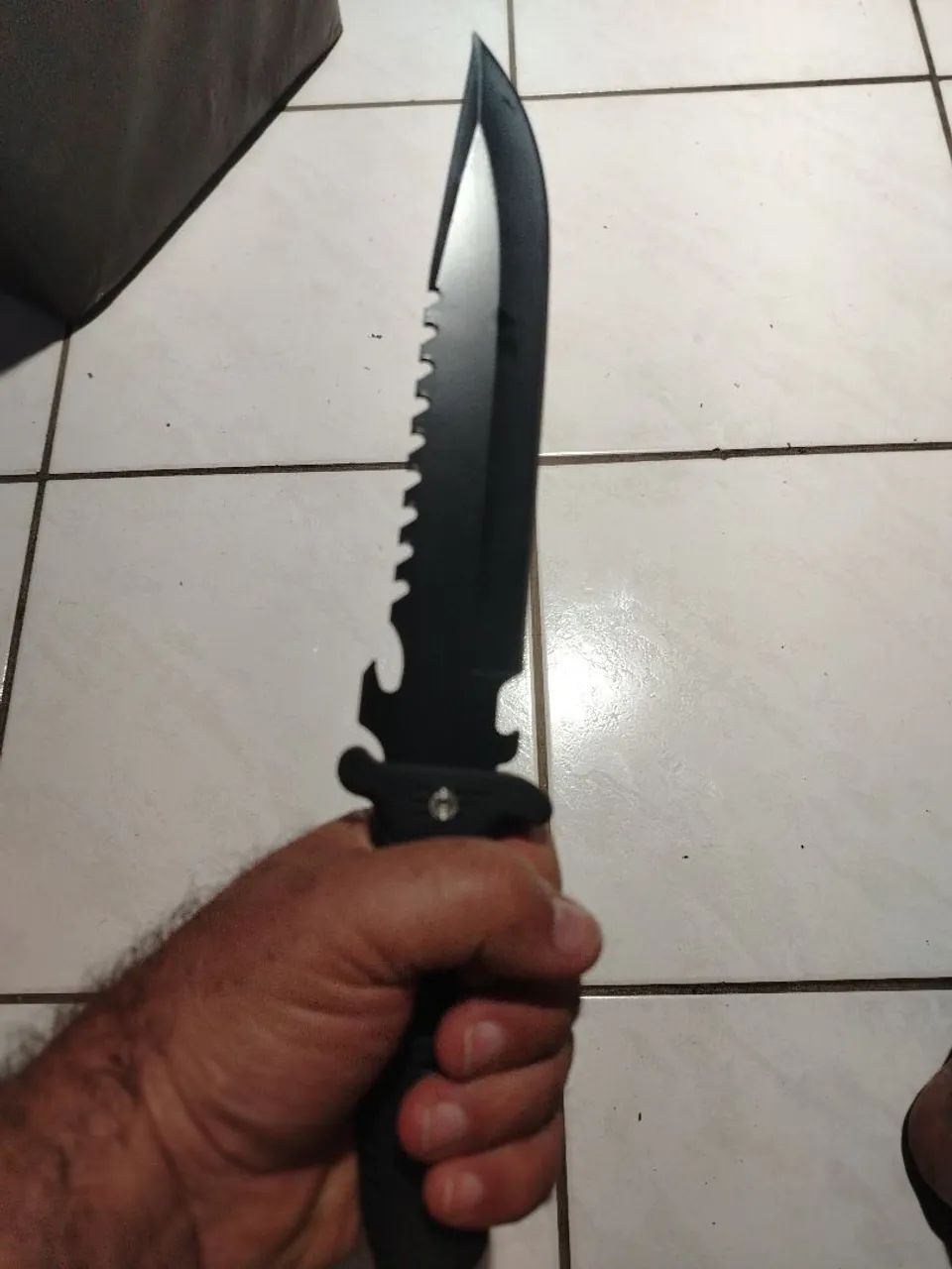 Faça Tática aço inox preta.  - Foto 2