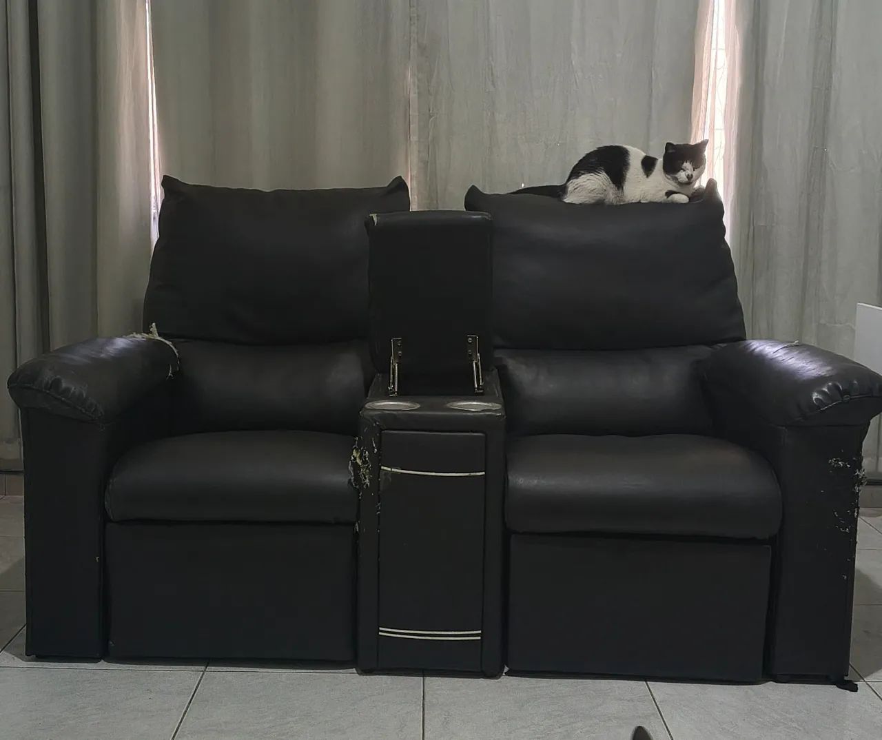 Poltrona dupla, reclinável 