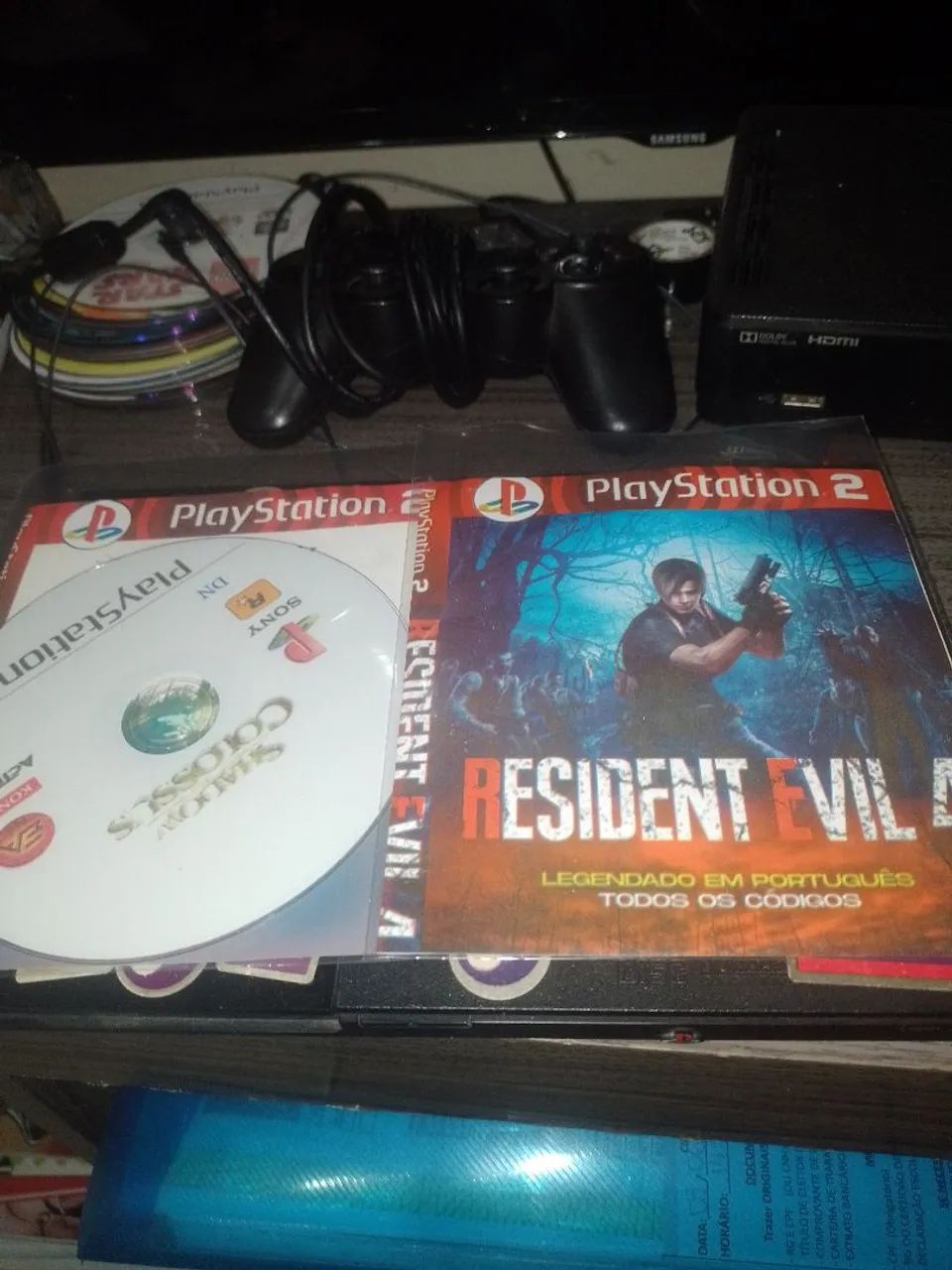 PS2 com leitor funcionando
