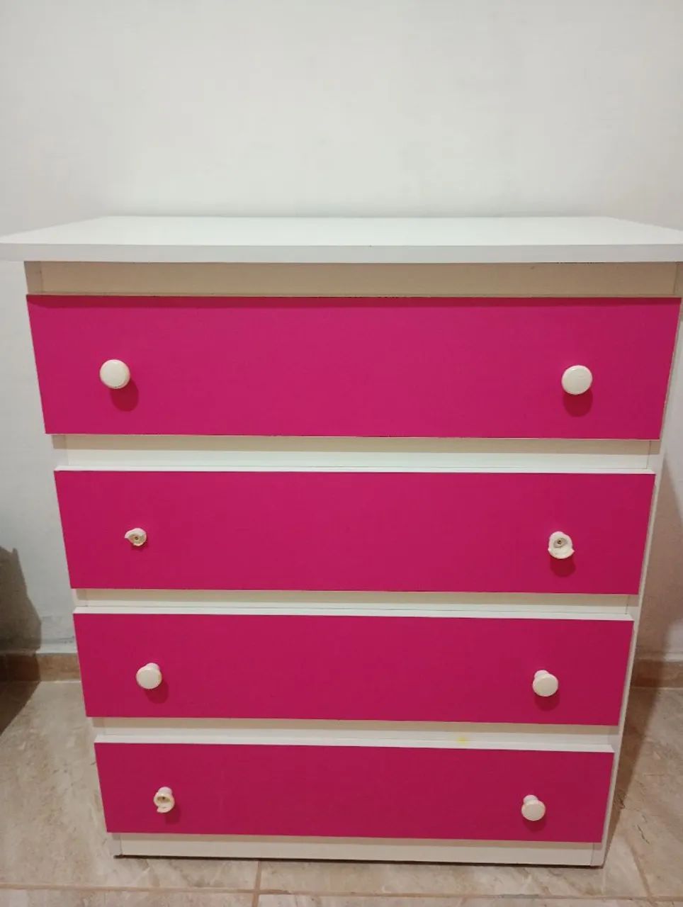 Cômoda rosa e branco - Foto 2