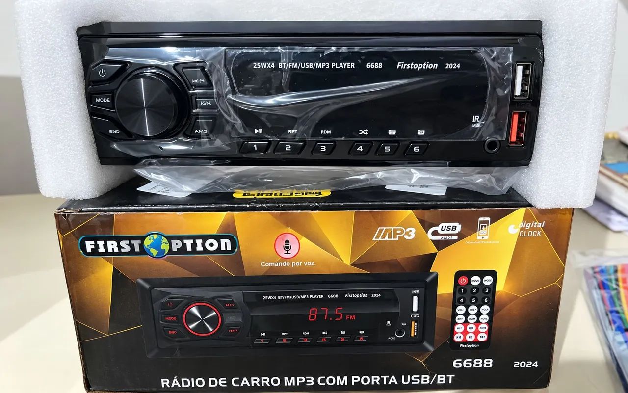 Radio Automotivo com Bluetooth, USB, AUX e rádio FM. - Foto 3