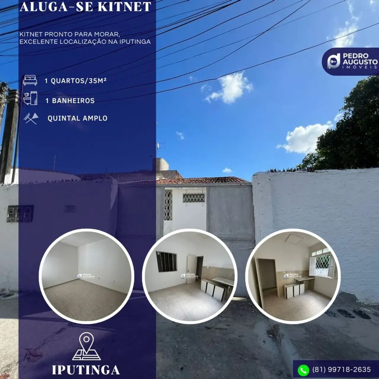Kitnet: 35m², pronto para morar próximo da UFPE, na melhor localização da Iputinga!