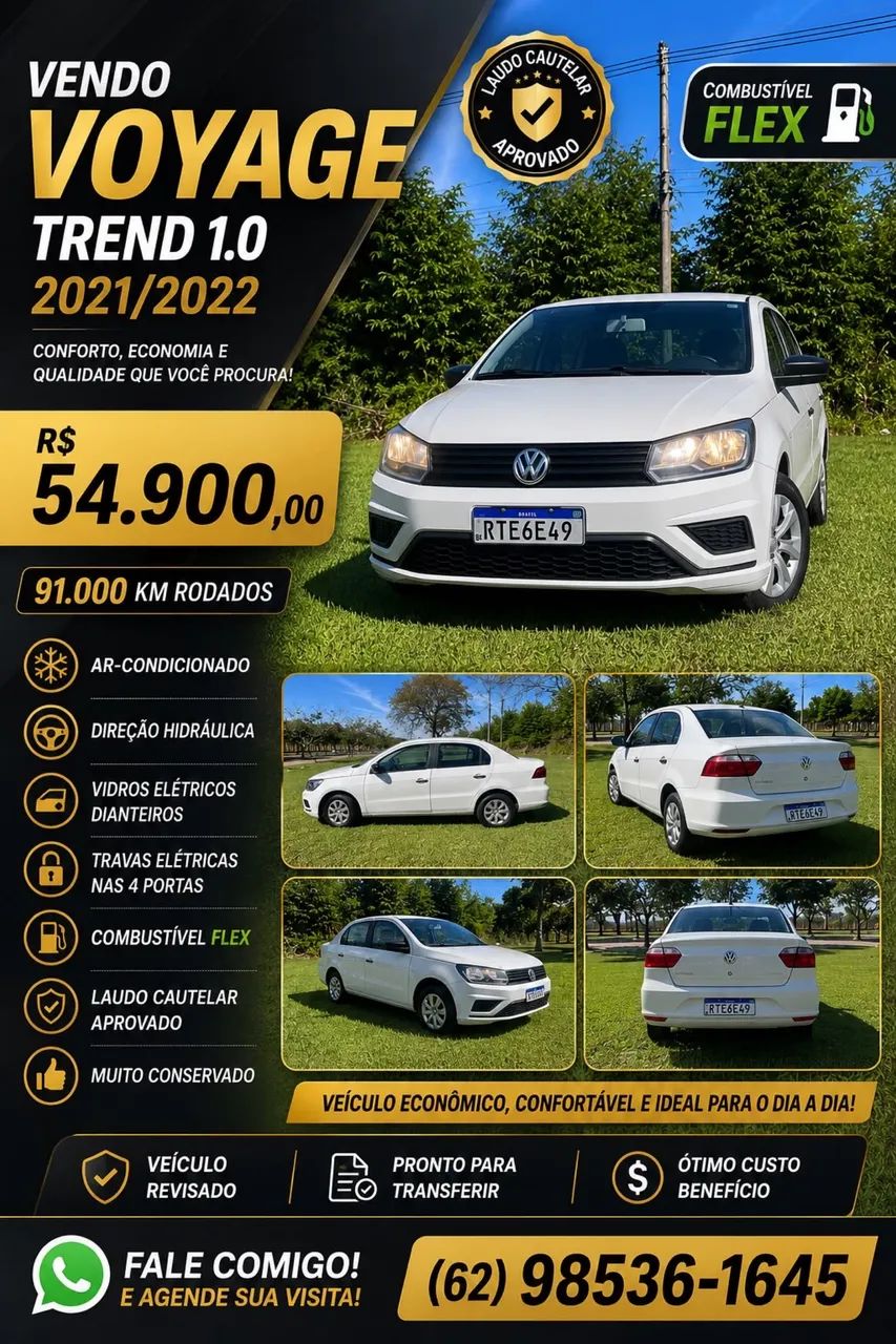 Volkswagen Voyage VOYAGE 1.0 Flex 12V 4p 2022