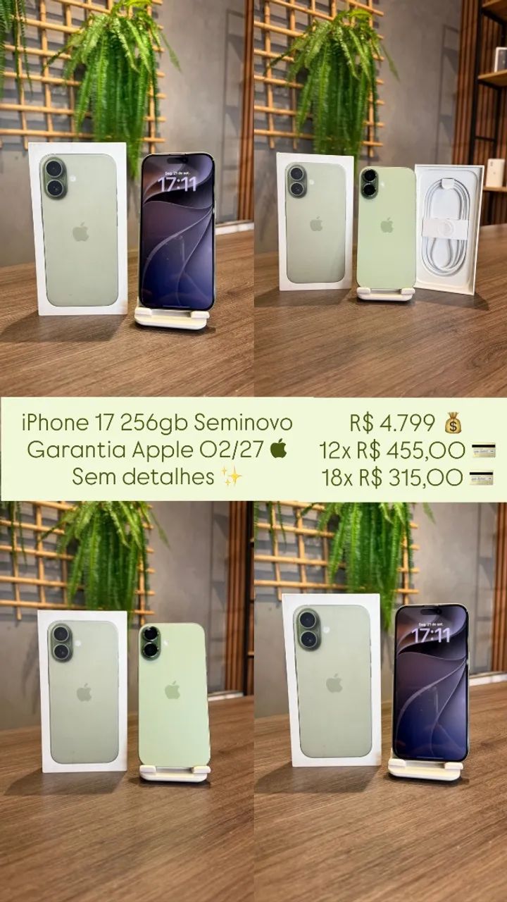 iPhone 17 256gb - Seminovo, Garantia Apple