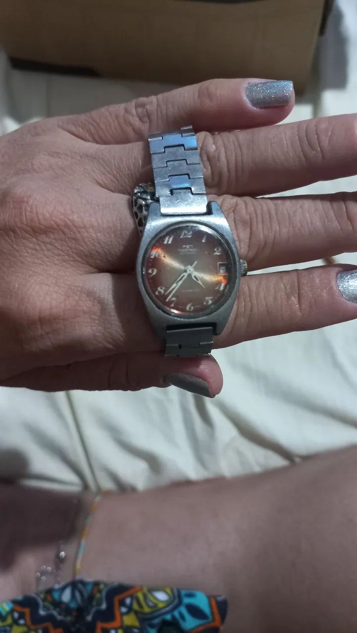 Relógio Technos Automatic Vintage - Incabloc - Swiss Made - Década de 70 - Foto 2