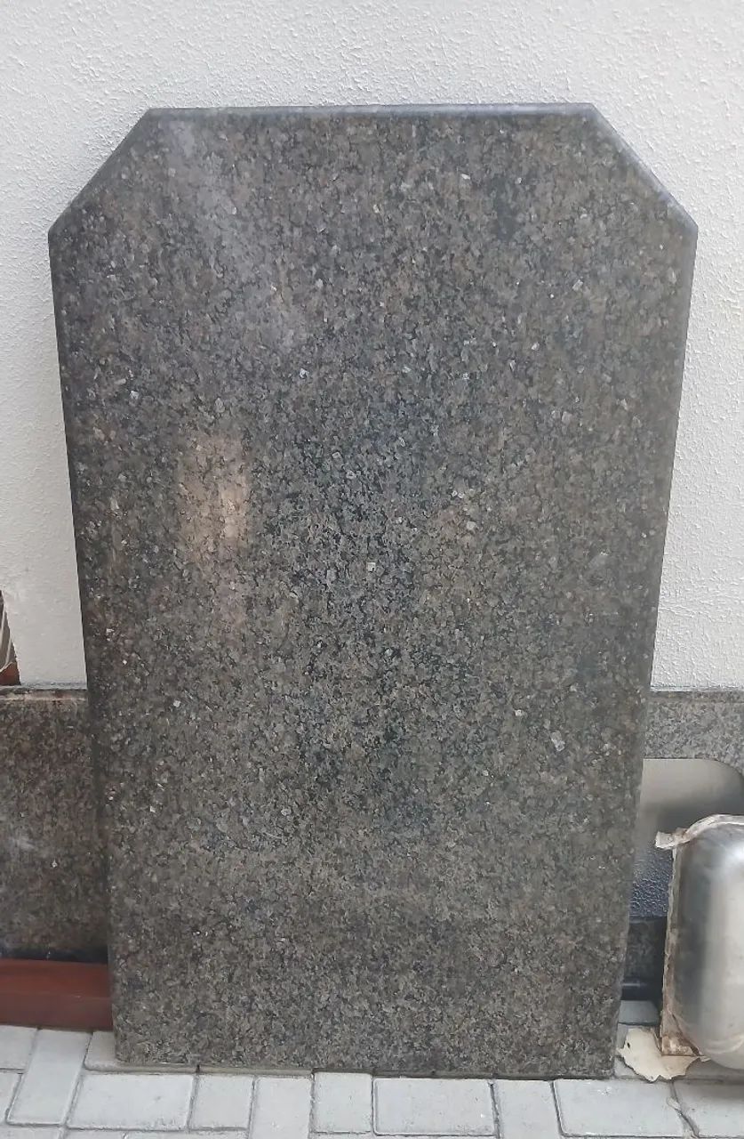 Pedra mármore, mais armação para mesa fixa na parede  - Foto 2