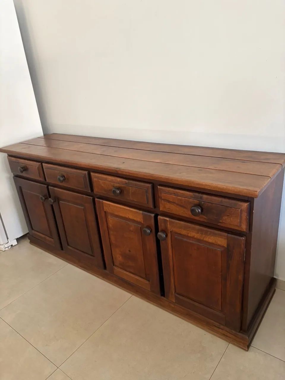 Conjunto de mesa e buffet de madeira maciça  - Foto 3
