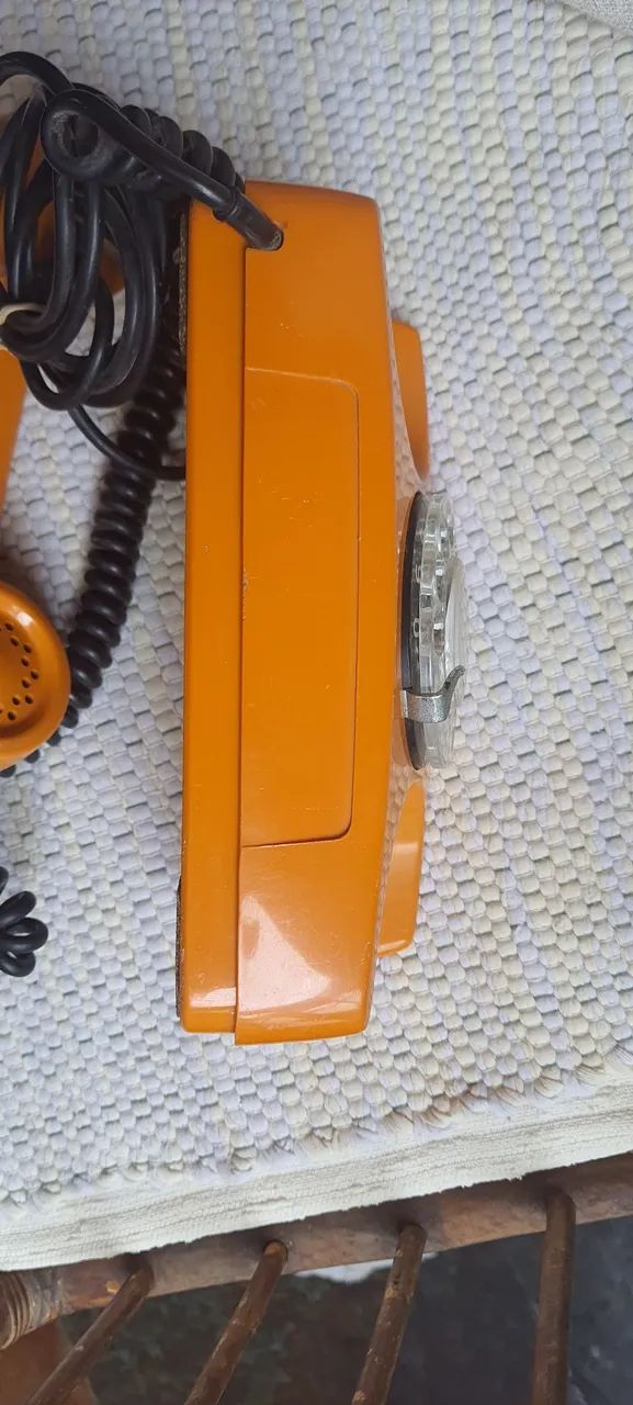 Telefone antigo de disco tijolinho - Foto 5