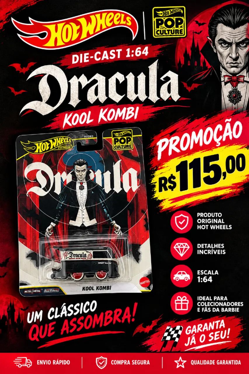 Hotwheels Kool Kombi Dracula