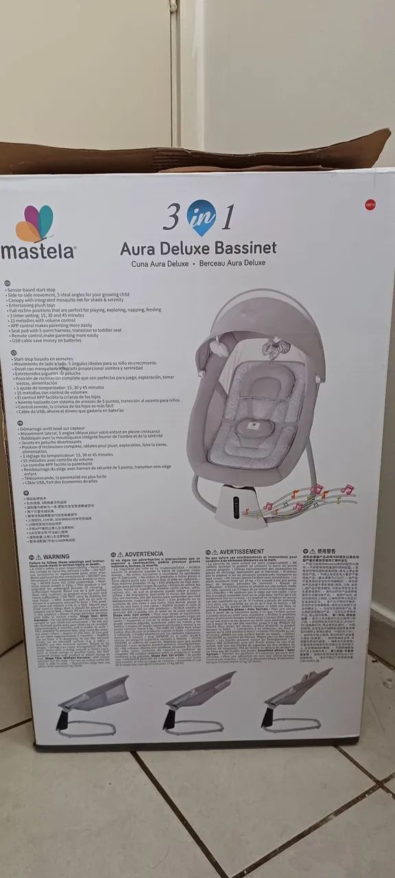 Cadeira de balanço automática mastela com sensor de movimento  - Foto 2
