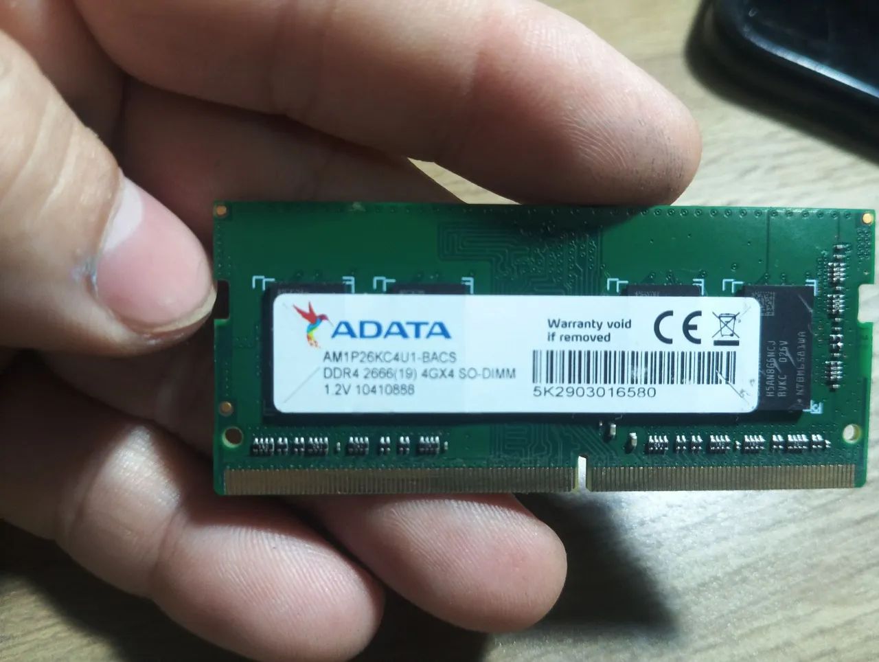 Memória RAM DDR4 4GB ADATA