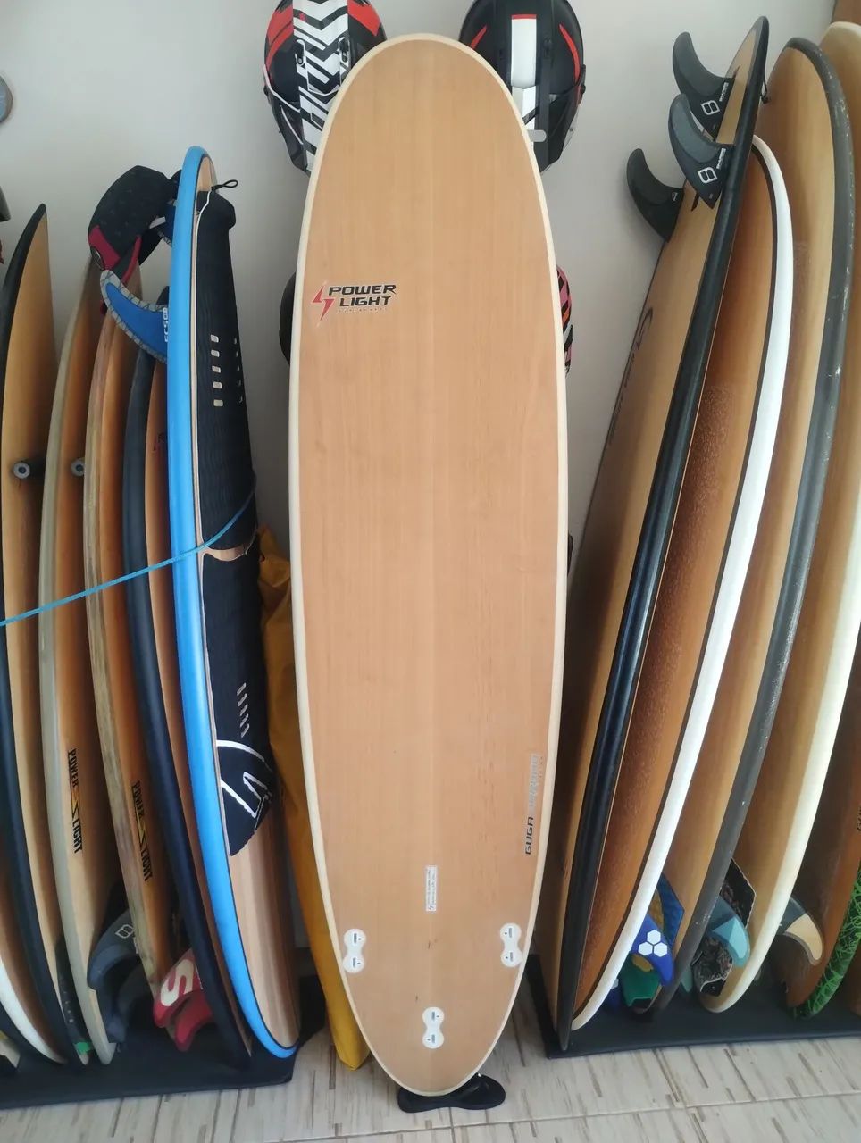 Prancha de surf Funboard Powerlight Guga Arruda 7'0" - semi nova - Barbada - Foto 2