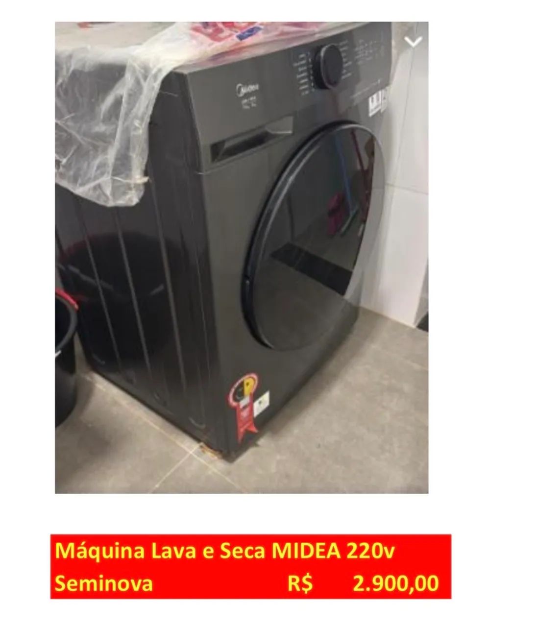 Lava e Seca Midea seminova