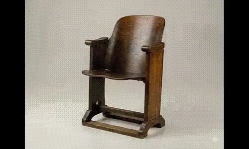Cadeira de cinema antiga 