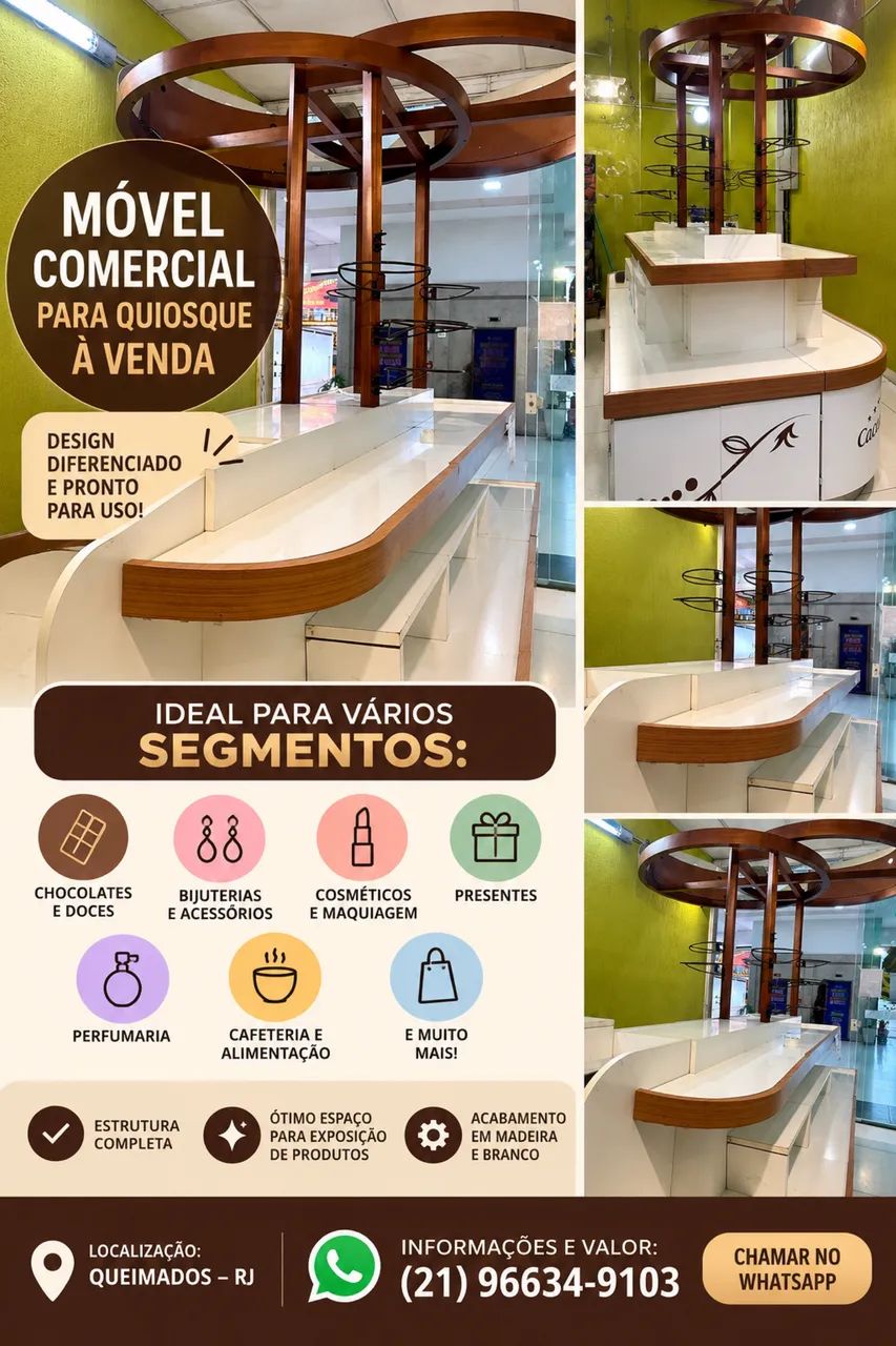 Movel Comercial para montar um quiosque comercial